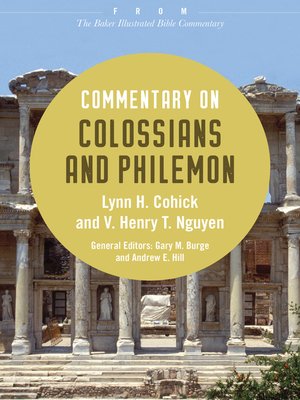 cover image of Commentary on Colossians and Philemon